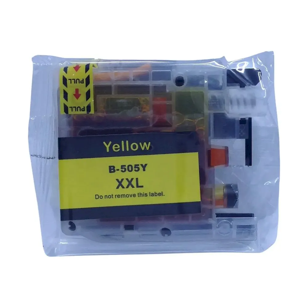 Cartucho COMPATIBLE impresora brother LC505Y LC505 yellow amarillo para DCP-J100 DCP-J105 MFC-J200 alto rendimiento - Vista 4