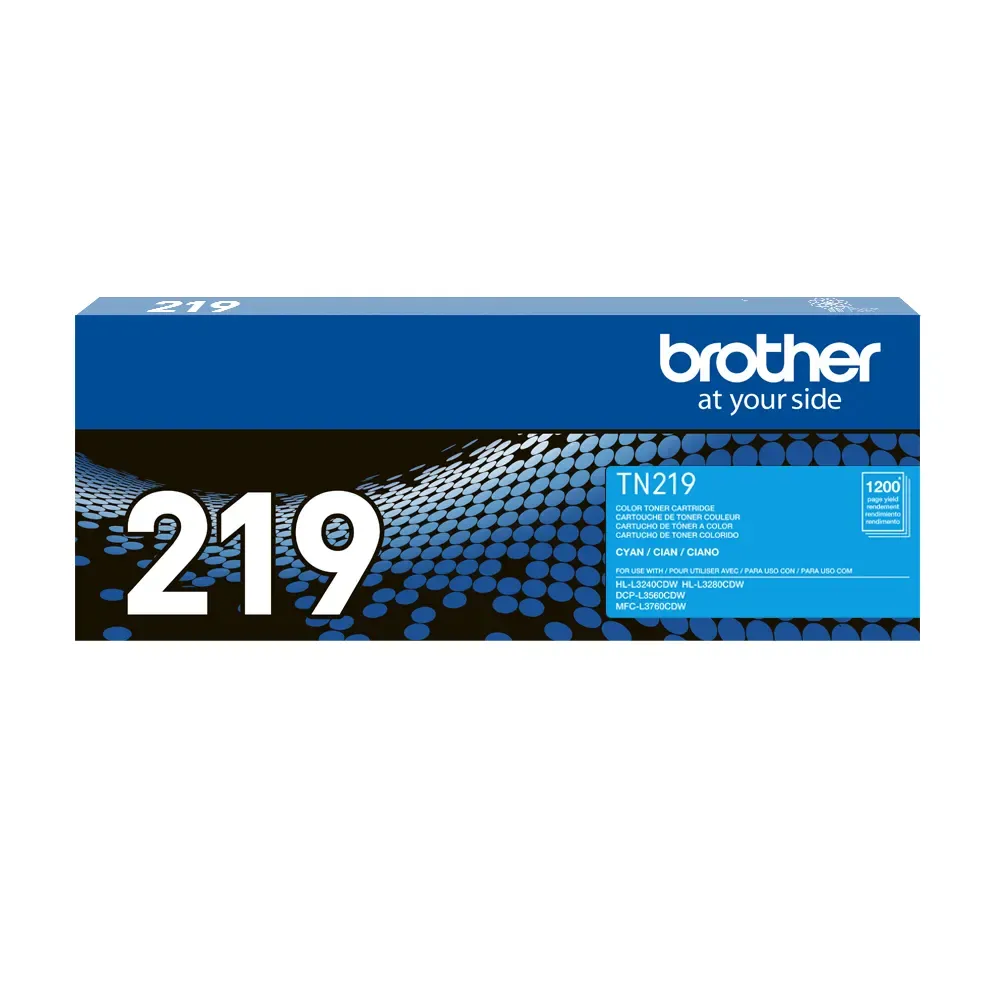 CARTUCHO DE TONER BROTHER TN-219C TN219C TN219 219 CIAN L3280CDW L3240CDW L3560CDW 1200 PG - Vista 3