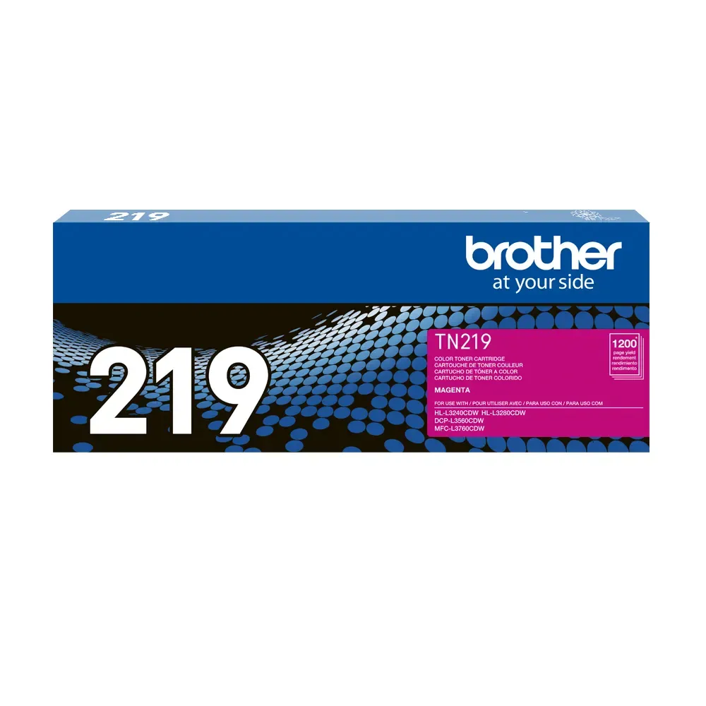 CARTUCHO DE TONER BROTHER TN-219M TN219M TN219 219 MAGENTA L3280CDW L3240CDW L3560CDW 1200 PG - Vista 2