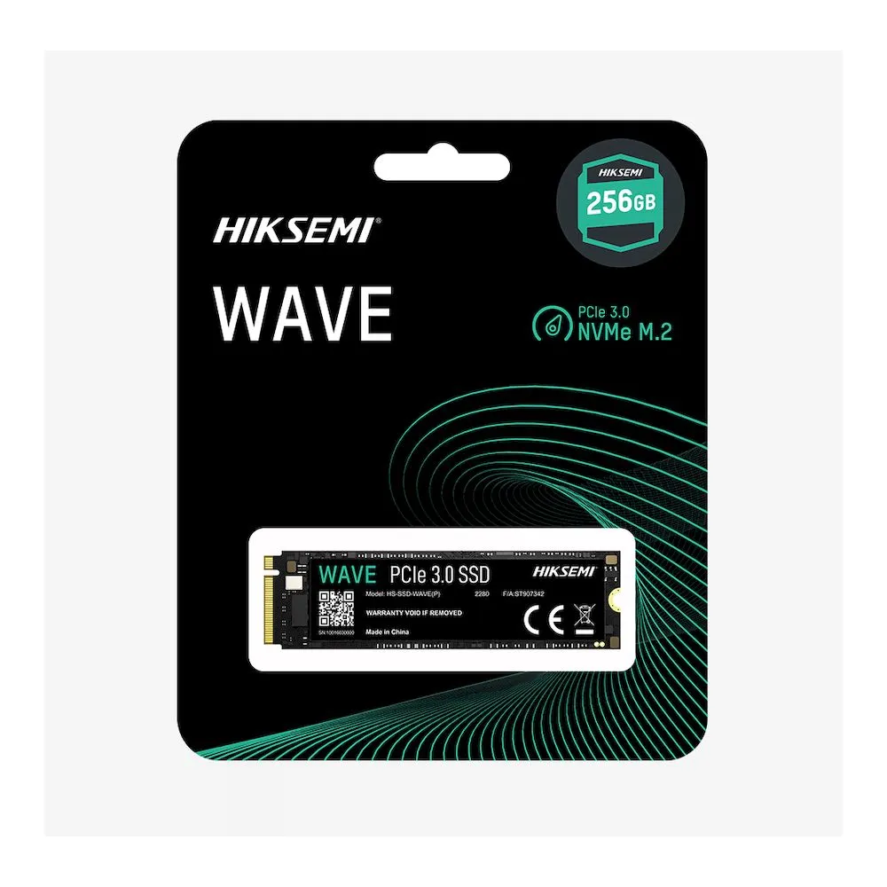 DISCO SSD HIKSEMI WAVE M.2 NVME 256GB PCIe Gen3 x4 LECURA 2280 MBS - Vista 2