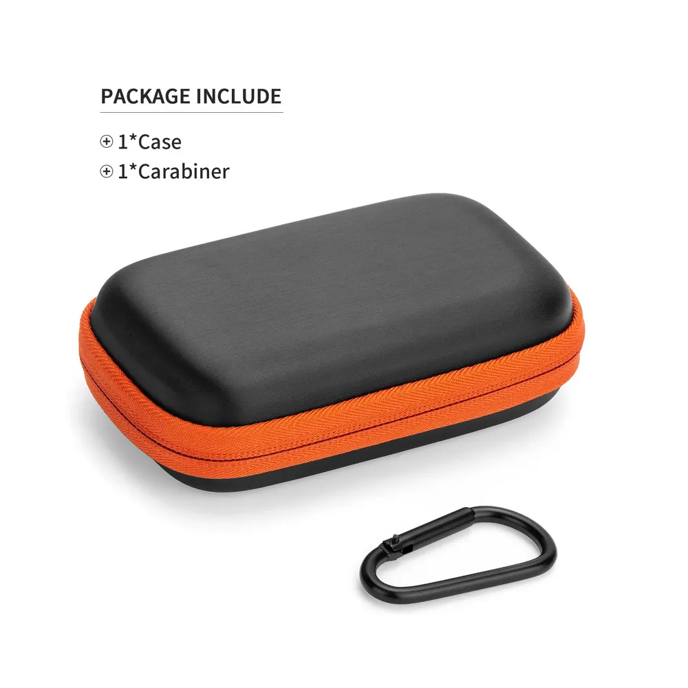 FUNDA RIGIDA YINKE PARA SSD SANDISK EXTREME / PRO NEGRO CON BORDE NARANJA - Vista 2