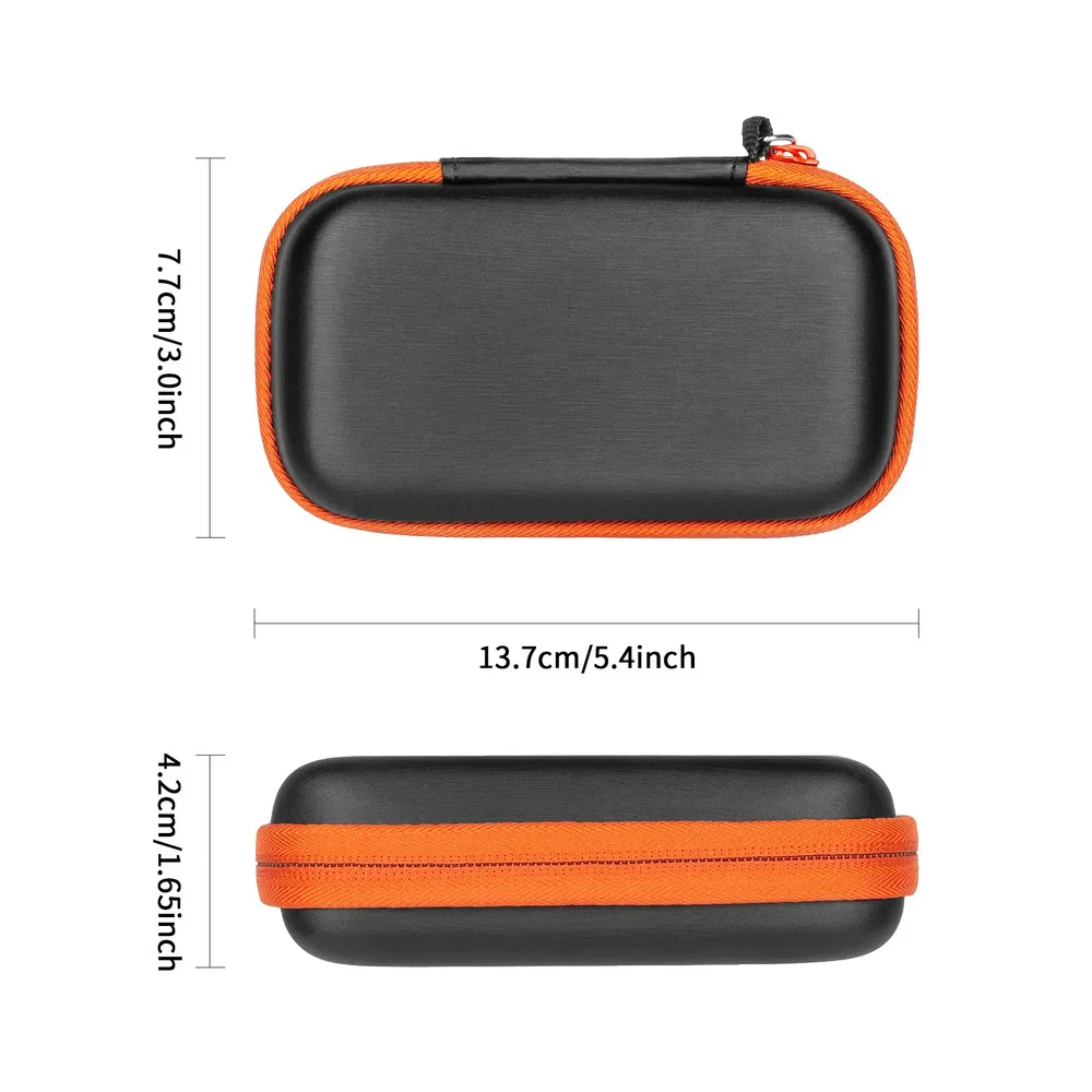 FUNDA RIGIDA YINKE PARA SSD SANDISK EXTREME / PRO NEGRO CON BORDE NARANJA - Vista 3